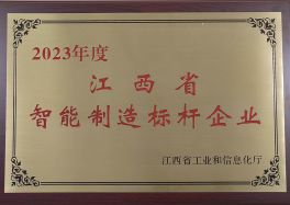 Jiangxi Provincial Benchmark Enterprise for Intelligent Manufacturing